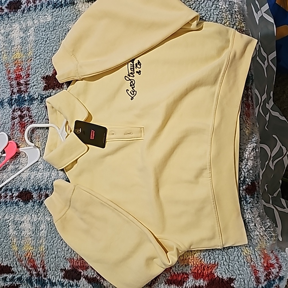 Yellow levis sweater